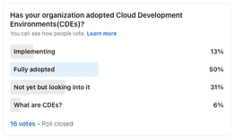 Cloud Development Environments Adoption Poll